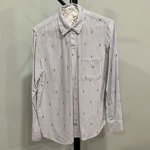 Rails electric pinstripe blouse (XS)
